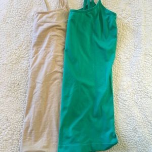 2 small spaghetti strap tank tops
